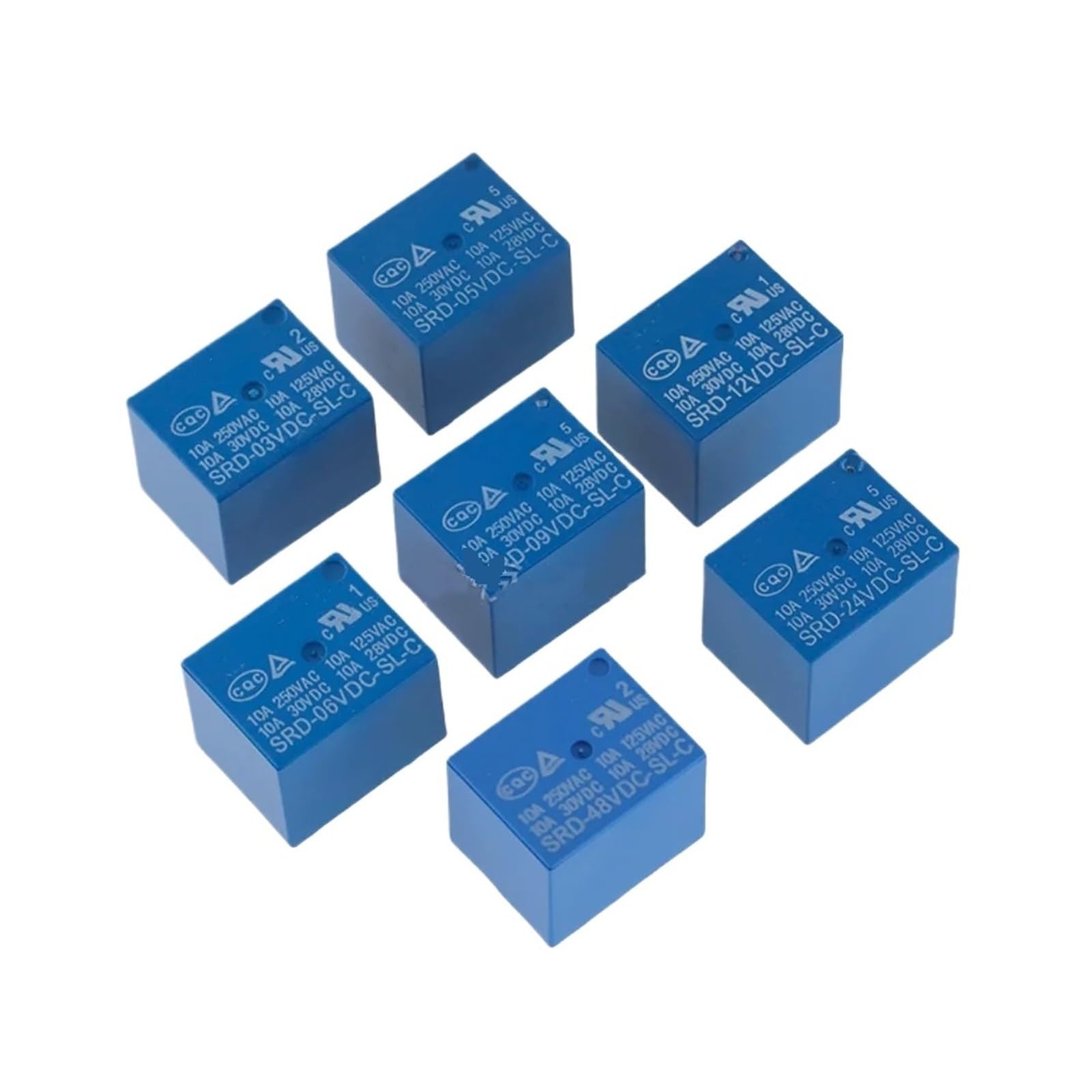 Relais SRD-48VDC-SL-C Songle 10A 5 broches pour circuit imprimé