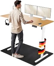 Foxtrot Height-Adjustable Electric Desk, 120 x 60 cm, Whisper Quiet Desk, Height Adjustable, Electric Desk with Cable Hiding Place and OneTouch Profiles