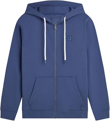 Scotch & Soda Herren Essential Badge Logo Hooded Sweatshirt Kapuzenpullover (1er Pack)