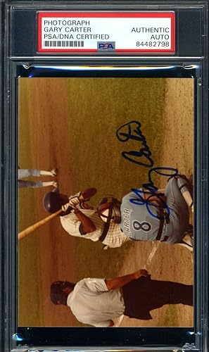 Gary Carter PSA DNA Coa Signed Original Photo Wrigley Field 1979 Autograph