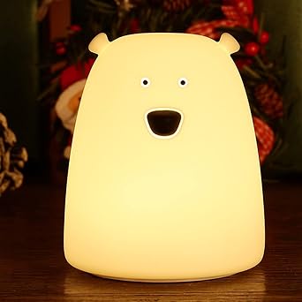 ZKLiLi Childrens Bedside Lamp Beautiful Bedroom Night Lamp for Bears Birthday Gift for Boys and Girls Night Lamp for Animals Bear