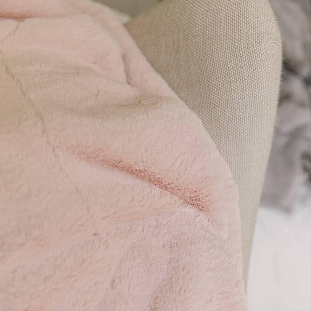 Minky Designs Blossom Pink Minky Blanket – Ultra Soft Faux Fur Throw Blanket for Couch, Bed & Home – Fluffy, Warm & Luxurious – Posh Collection (Large, 60x72) - Image 7
