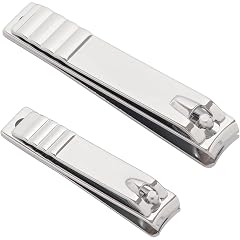 Professional 2PCS Nail Clippers Set - Sharp Nail Care Tools for Men Women Perfect for Fingernails Toenails Grooming