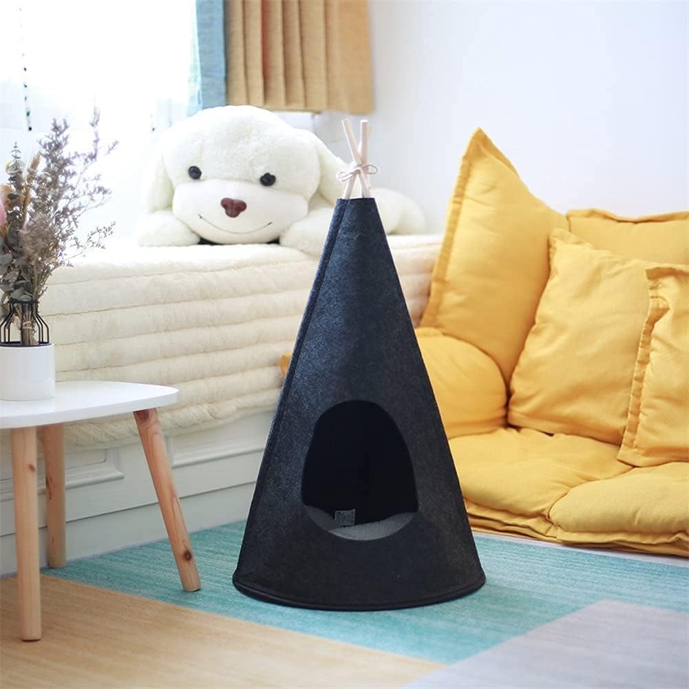 Pet Tent Foldable Cats Dog House Bed Puppy Teepee Sleeping Mat Outdoor Washable Portable Pet Kennels (Color : B)