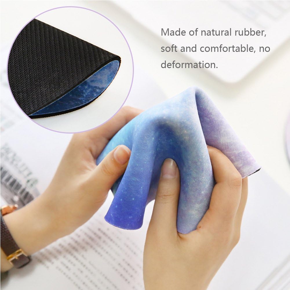 HaloVa Mouse Pad, Anti Slip Planet Mouse Mat for Desktops, Computer, PC and Laptops, Customized Round Mouse Pad for Office and Home, Mercury