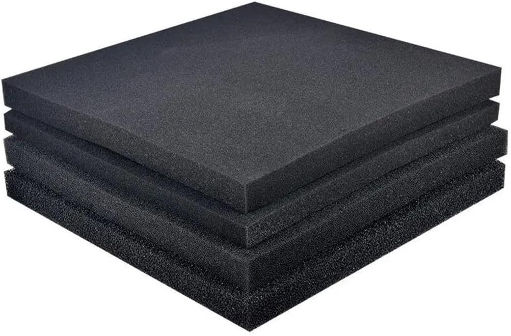 1pcs 100X100CM Large Size Practical Biochemical Decoration Cotton Sponge Aquarium Filter Fish Tank Pond Black Foam Sponge Tank(100X100X2CM,25PPI)