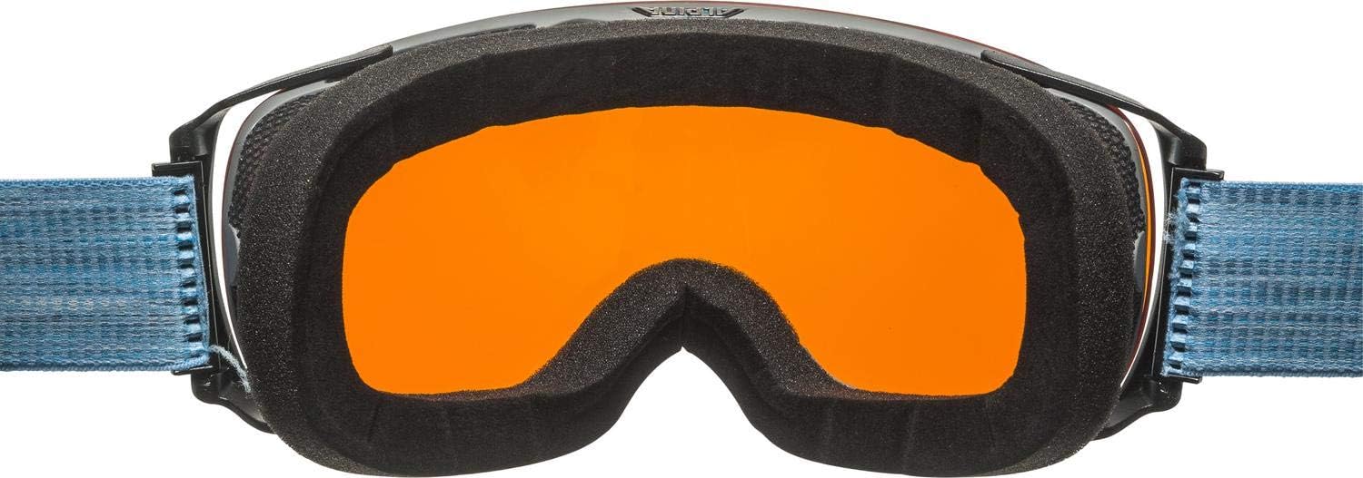 ALPINA GRANBY Q-LITE - Mirrored, contrast-enhancing & polarized ski goggles with 100% UV protection for adults grey-skyblue, one size - Image 4
