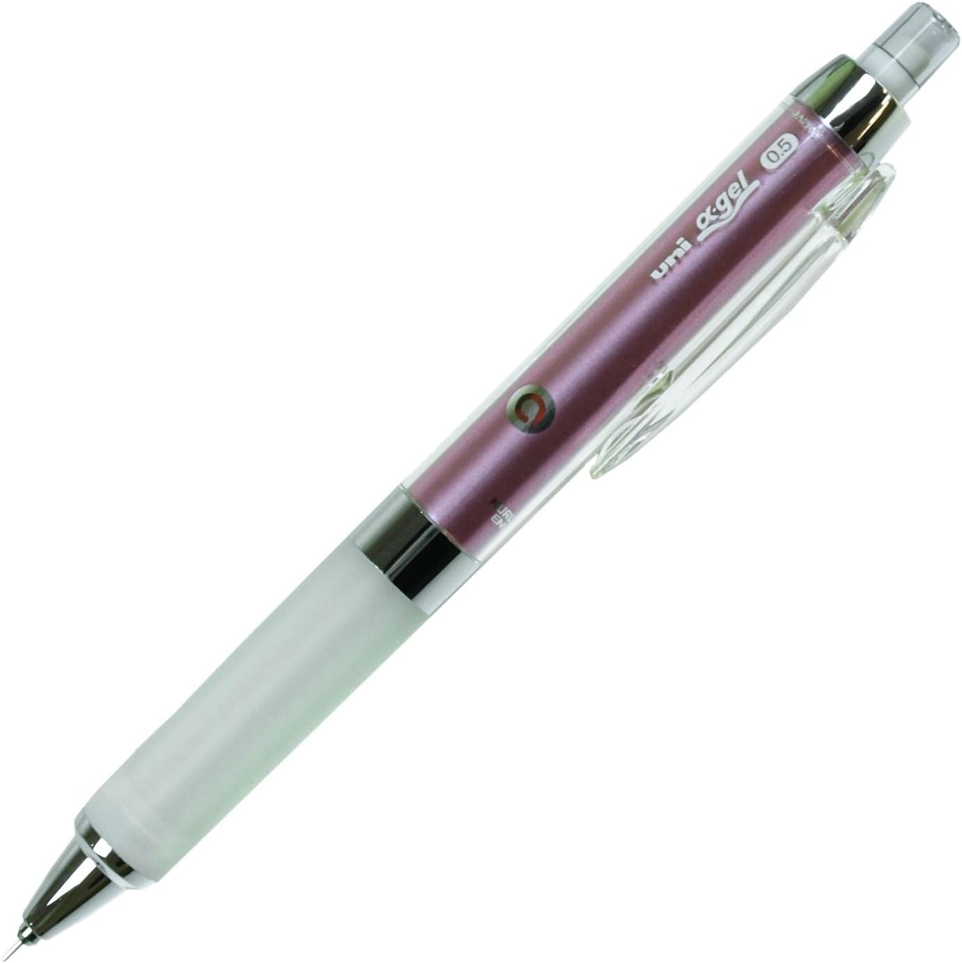 Uni Alpha-Gel Kuru Toga Mechanical Pencil, 0.5 mm, Noble Pink Body (M5858GG1PN.13)