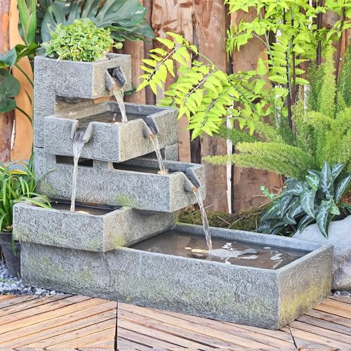 Tankana Tiered Water Fountain Outdoor Garden cover