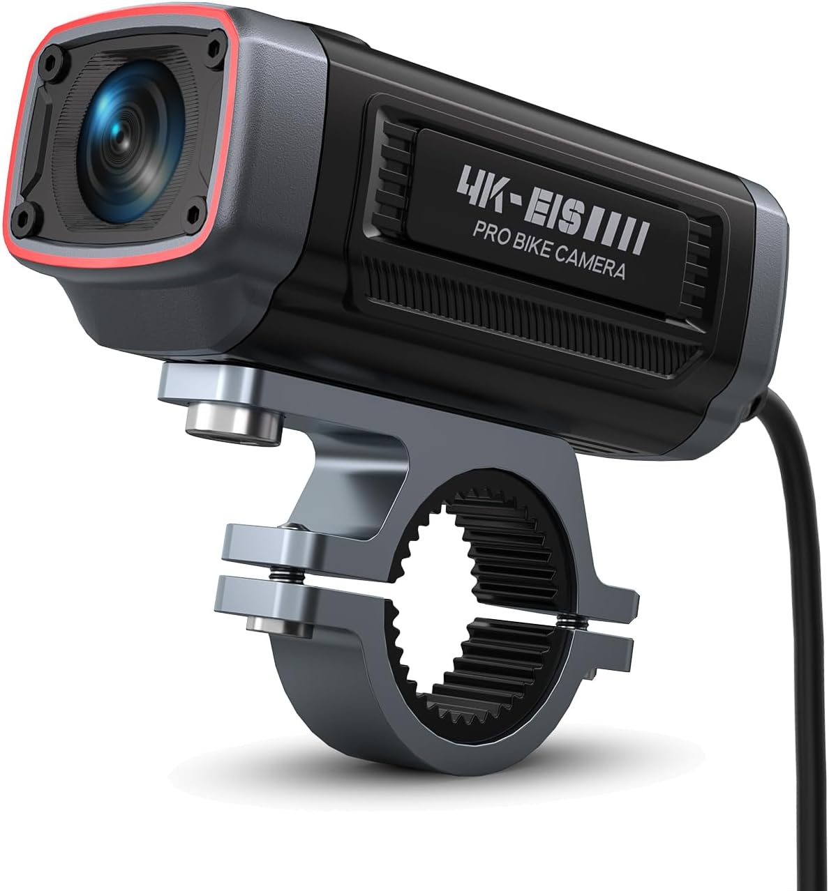 AKEEYO-710Pro EIS Motorcycle Camera, 4K28FPS 20MP WiFi Dash Cam, IP66 Ultra HD Waterproof Motorcycle Helmet Camera, 142° Wide Angle View Night Vision with 64GB Card, G-Sensor, Parking Mode