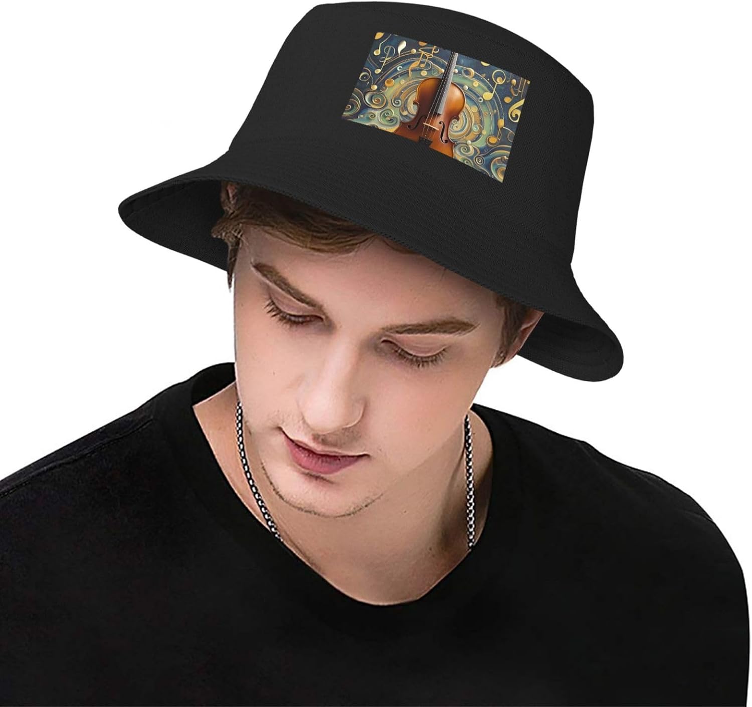 Sun Hats for Men Women Summer Sun Beach Fishing Cap Blue Hibiscus Bucket Hat Unisex Fisherman Hat