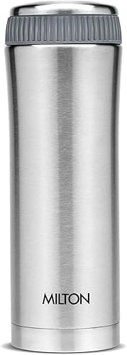 Miniatura 9 de Milton Thermosteel Optima 350 - Termo aislado al vacío de doble pared, 12 onzas, para bebidas calientes y frías durante largas horas, acero