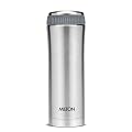 Milton Optima 500 Thermosteel Hot and Cold Flask, 450ml, Silver | ISI Certified | Vacuum Insulated | Rust Proof | Leak P