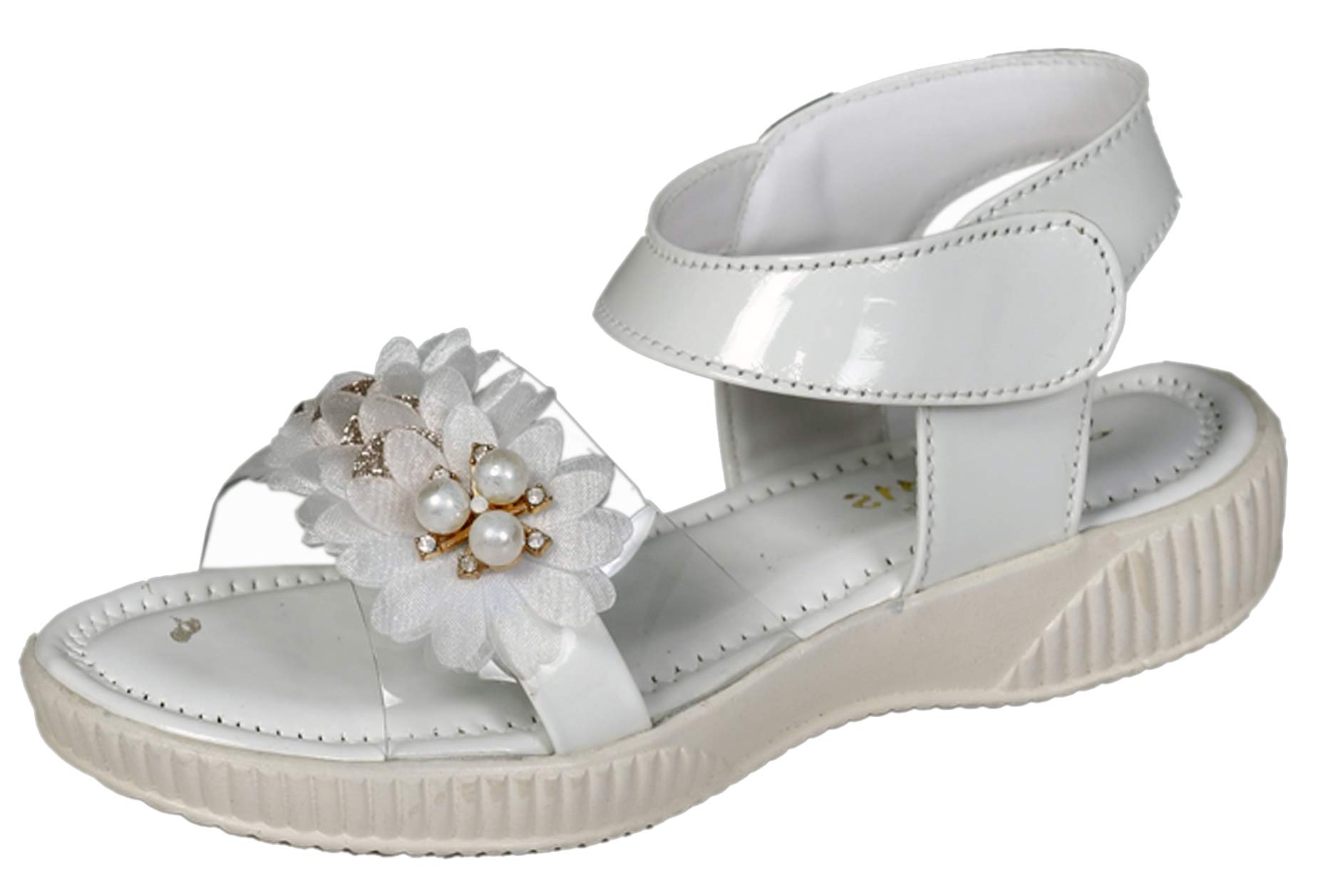 Onbeat Girls White Fashion Sandal (White, numeric_11) (B08TTBYQBG) Amazon Price History, Amazon Price Tracker