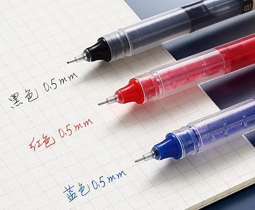 Miniatura 4 de Gullor Bolígrafos de tinta líquida, punta fina de 0.020 in, de secado rápido, para escribir, tomar notas y dibujar, tinta azul, 12 unidades