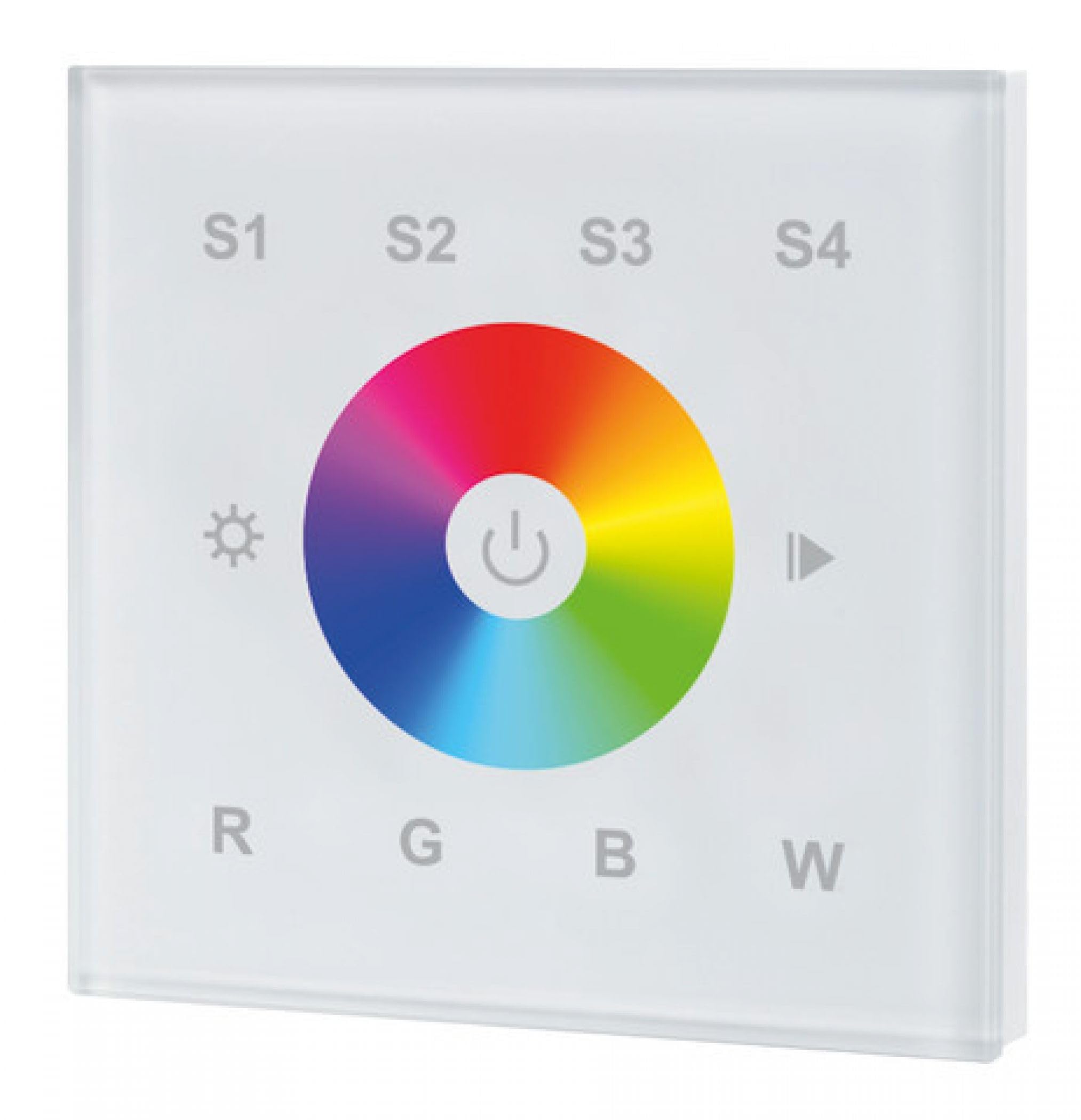 Integral Led White Integral Ilrc019 Remote Controller For Rgbw Led, 1 Zone, Wall Mounted, Mains Powered