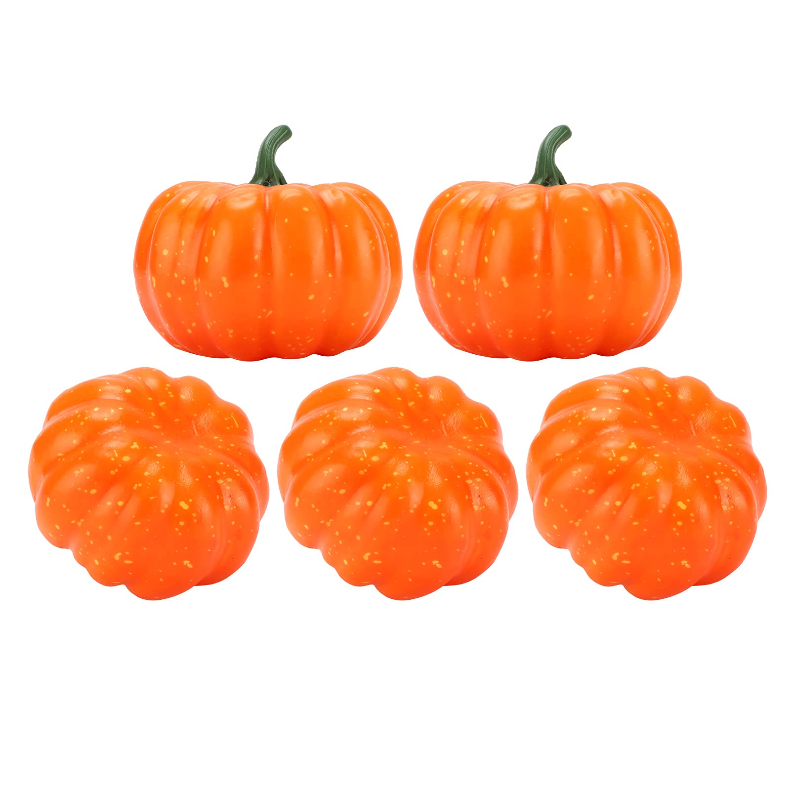 Halloween Pumpkins, Decorative Pumpkins Artificial Vegetables 5 Pieces/Set Fake Pumpkins Pumpkin Ornaments for Party Decoration