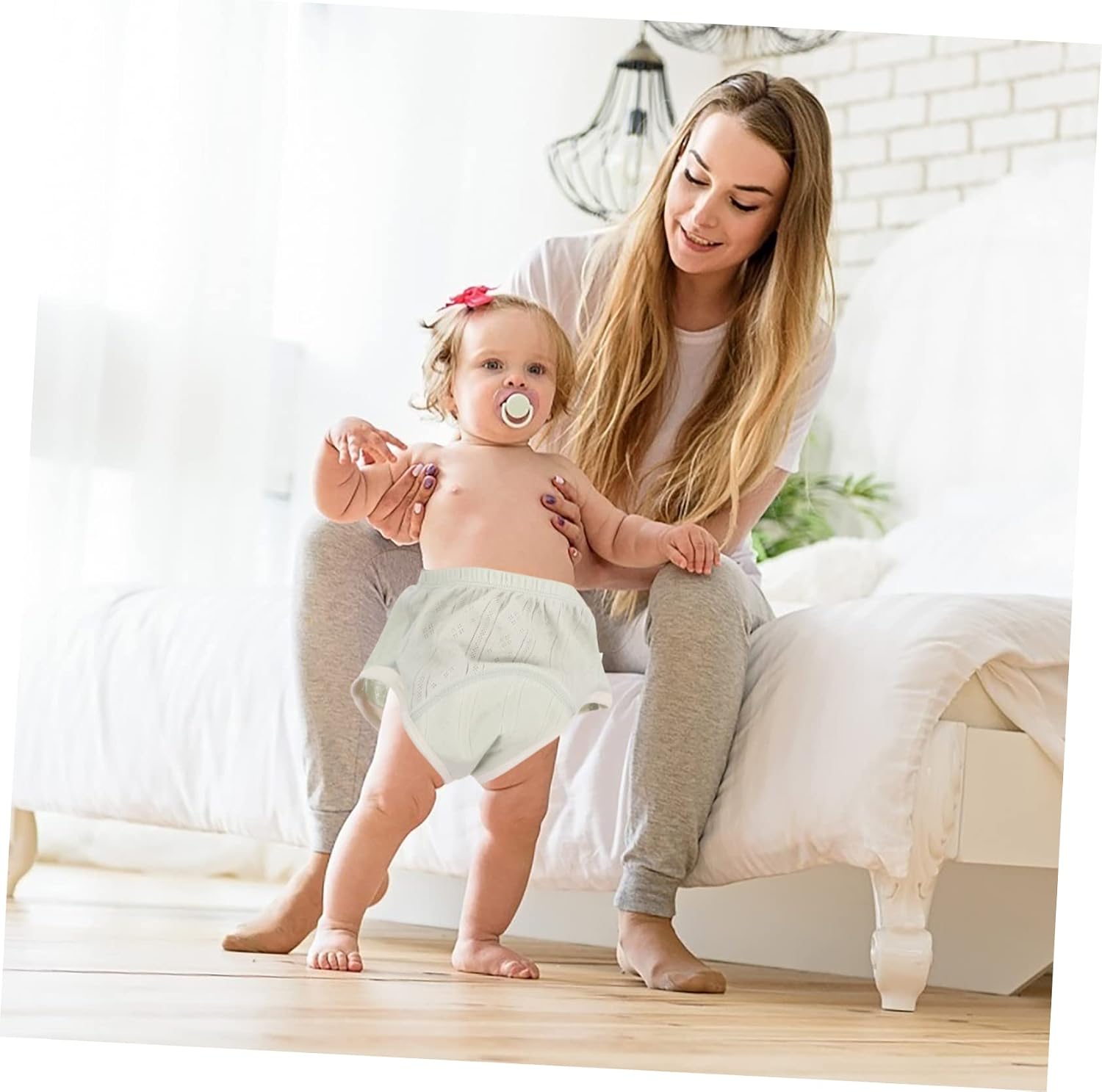 SUPVOX 2pcs Cotton Absorbent Training Pants for Toddlers Potty Training Underwear Soft and Breathable Leak-Resistant
