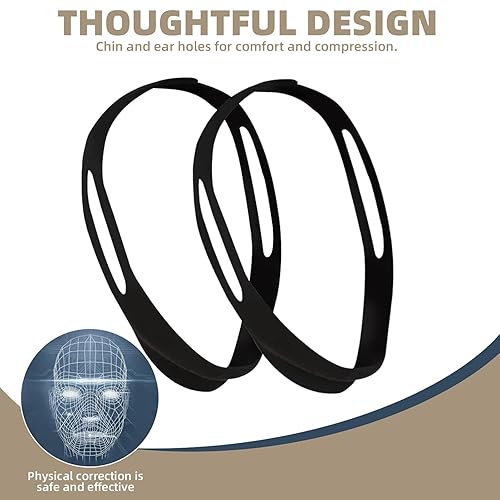 Miniatura 5 de Máscara de elevación V-Line - Reductor de doble barbilla y moldeador de cara con ajuste de alta elasticidad, correa de barbilla reutilizable y cinta