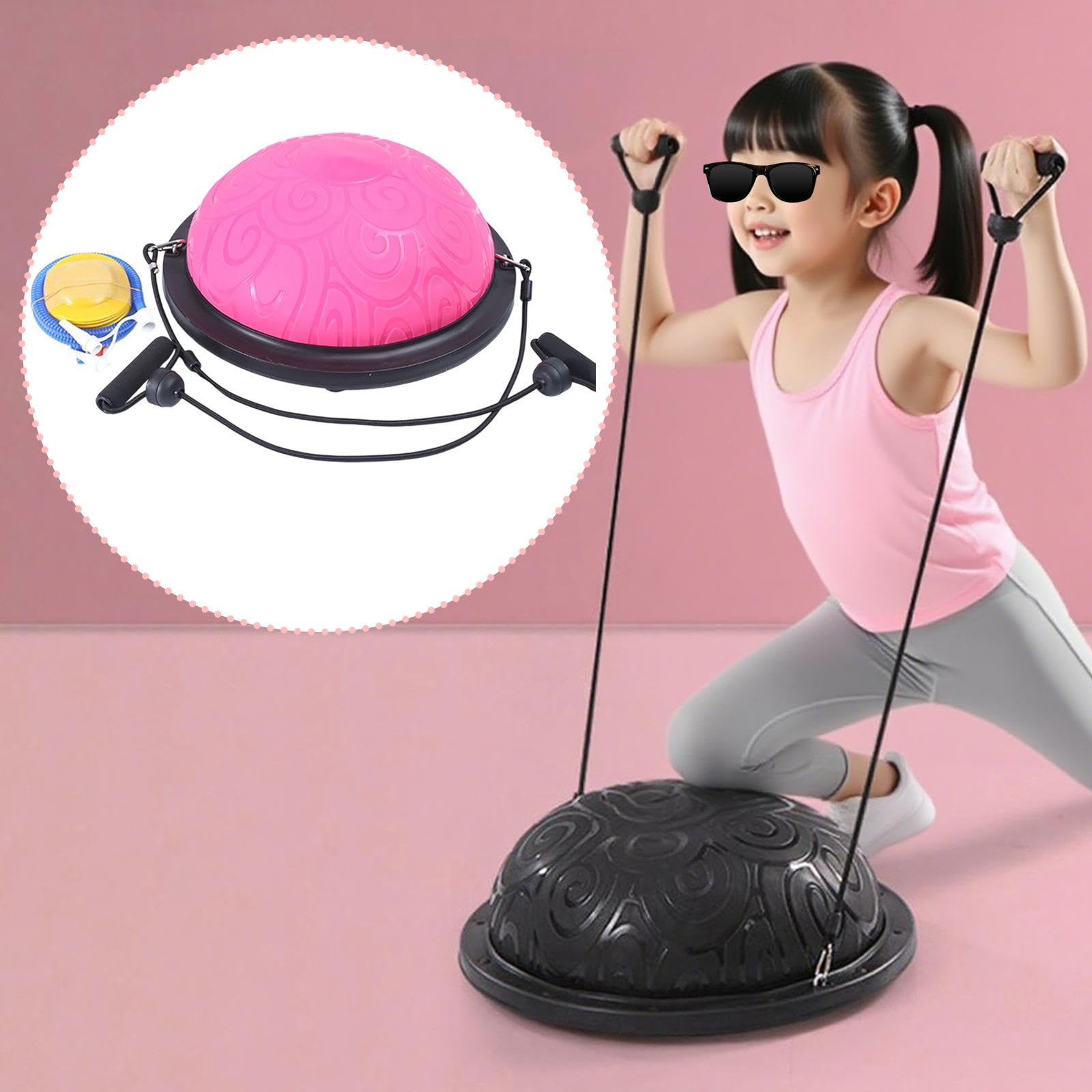 Gralara Gleichgewichtsball Balance Halber Gymnastikball Trainingsgerät mit Starker Tragfähigkeit für Abwechslungsreiches Training für Alle Fitnessleve