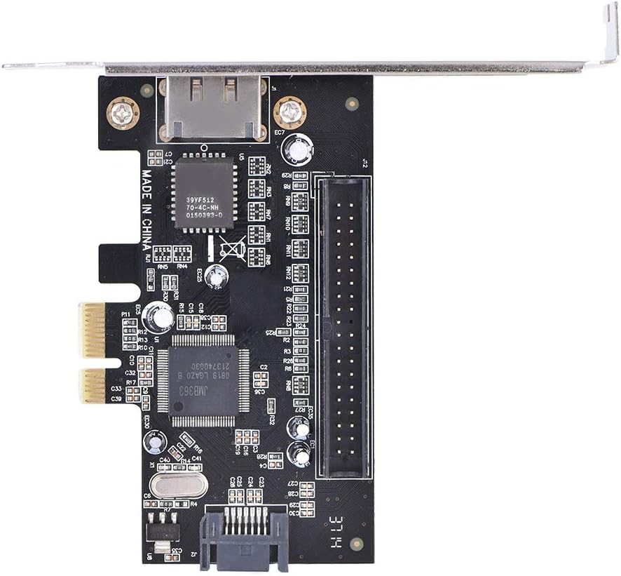 PCI-E SATA Controller Card, PCI Express to IDE ATA133 SATA II ESATA RAID Card Adapter Converter 2 Internal SATAII Interface for Winds 2000/xp/server 64-bit