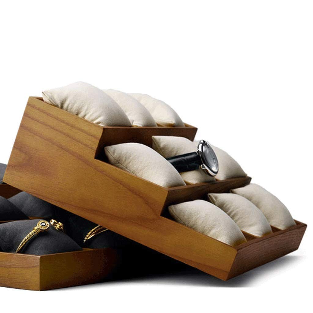 XBTGS Joyero de madera, organizador de joyas con bandeja extraíble, regalo para tus seres queridos