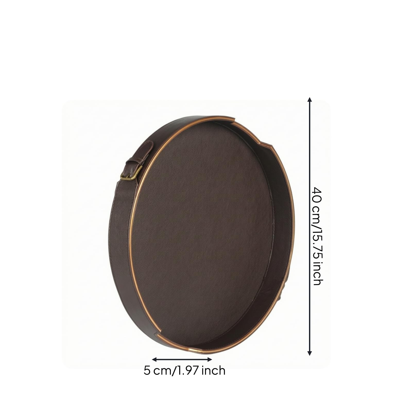 Baoblaze Vassoio in Metallo | Design Minimalista e Pulito, Vassoio con Bordi Rialzati, per Tavolino da Caffè