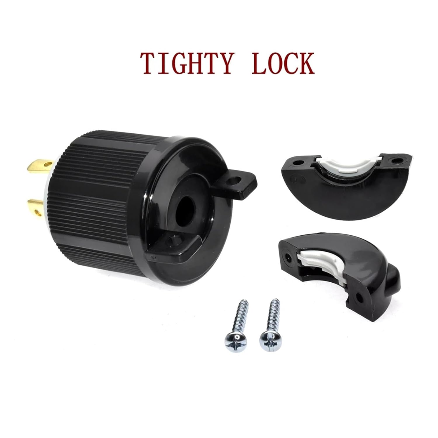 L14-30P Generator, 30A 4-pin Industrial Grade Locking Male, up to 7,500W, Grounding Type(NEMA L14-30P)