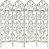 Gardman Nature Garden Trellises, Aged Bronze, 58' H Each, Pack of 4