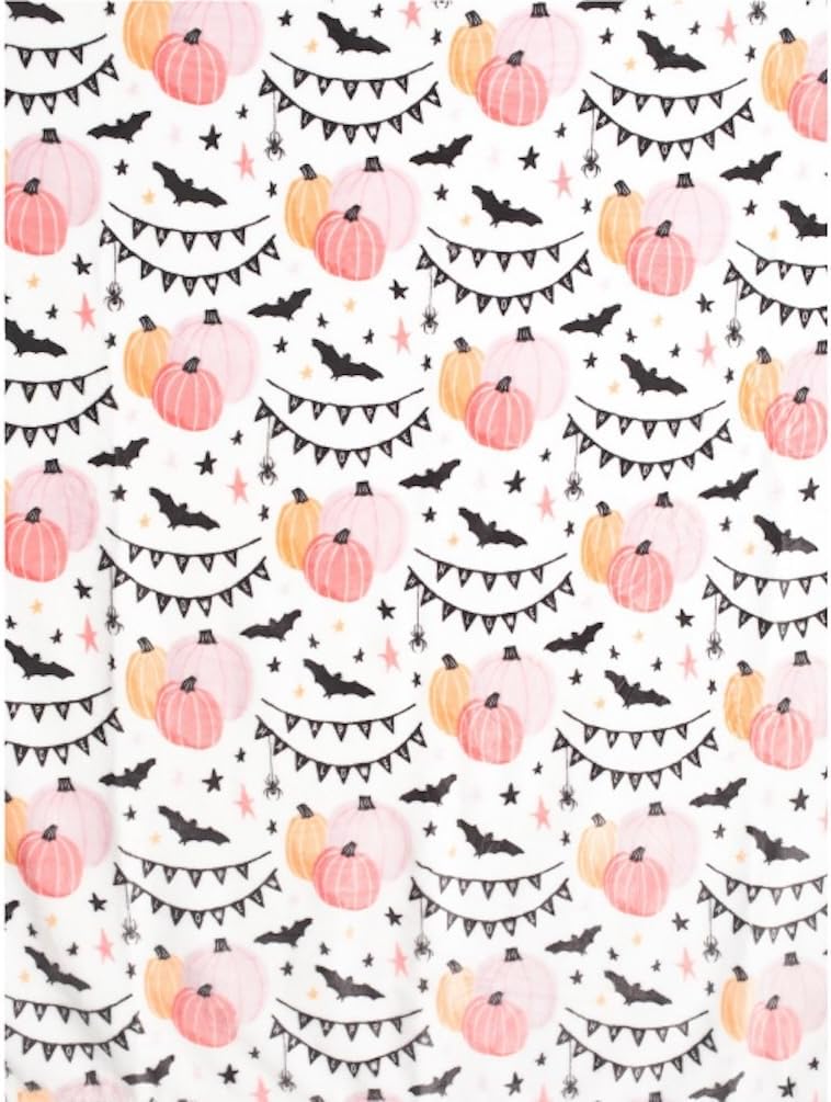 Artisan 34 Oversized Plush Throw Blanket- Bed & Couch Fuzzy and Fluffy Super Soft Colorful, Warm & Lightweight Decorative Blanket- 50x70” (Festive Halloween, 50x70)