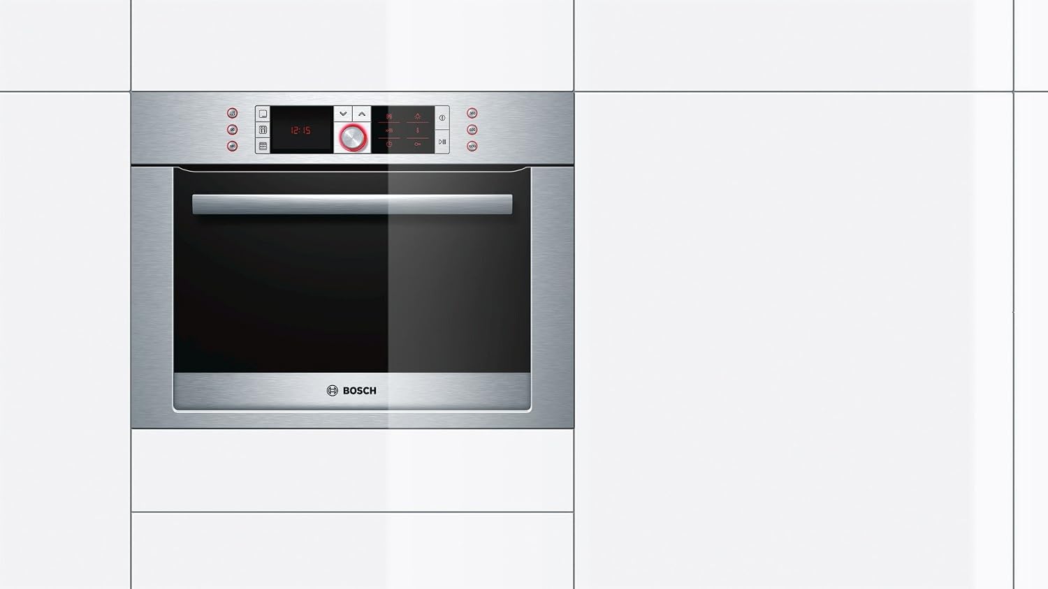 Bosch HBC86P753 - Horno + Microondas Partner Hbc86P753, 42L, Multifuncion,  Inox, Pirolitico, Reloj Programador Electronico, 45Cm : Amazon.es: Hogar y  cocina