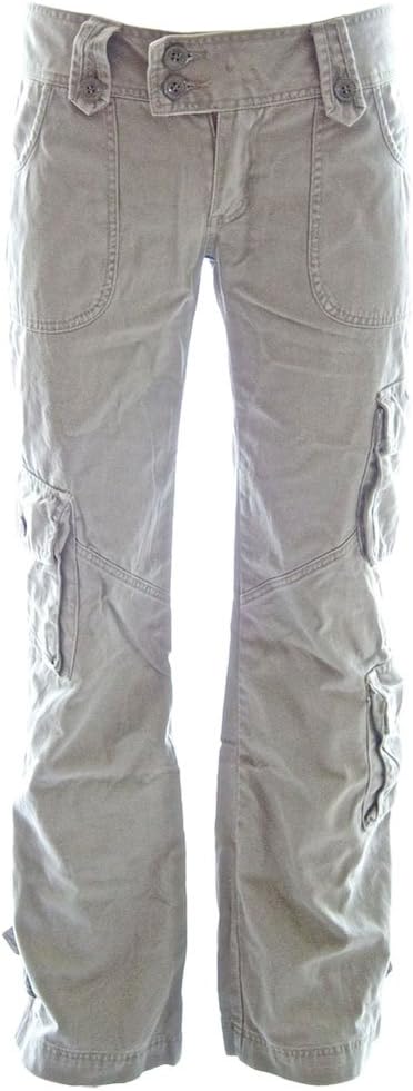 Molecule Women's Himalayan Hipsters Low Rise Flared Cargo Trousers