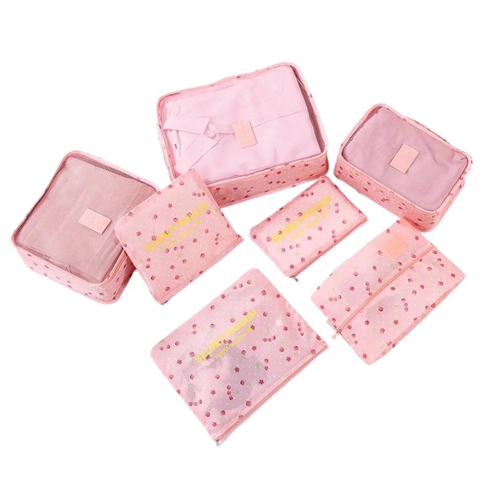 6pcs Travel Suitcase Organizer Bags Packing Cubes For Storage Clothes Fold Compression Luggage Pouch for Suitcases