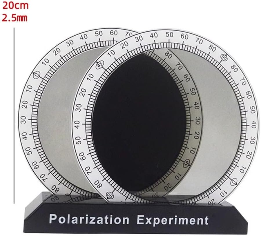 Student Optical Experiment Kit Light Polarization and Color Demonstrator (Black white)