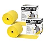Twin-Pak Latex-Free Exercise Band, Yellow, 100 Yard