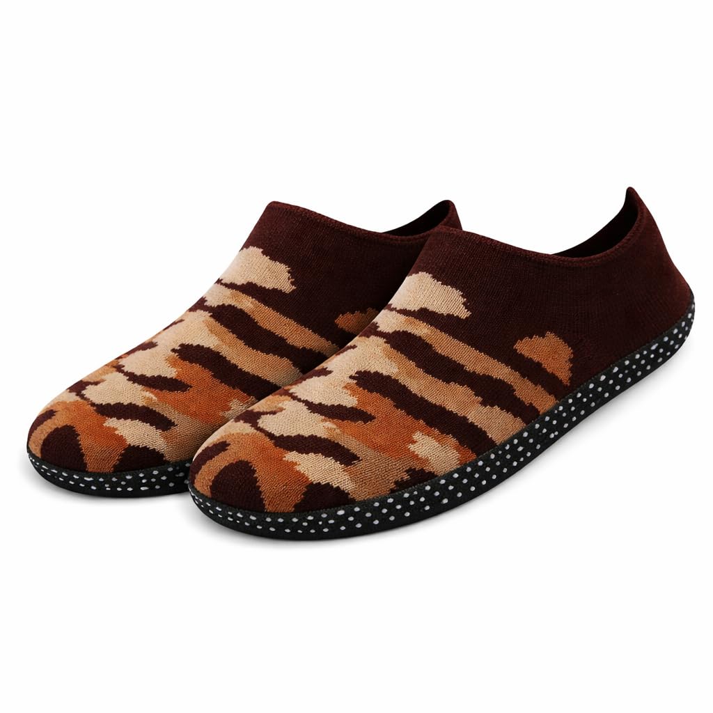 Low Cut Skid Rubber Grip Casual House Slipper Socks, Cotton Socks for Home, Office, Living Room, Bedroom-image-2