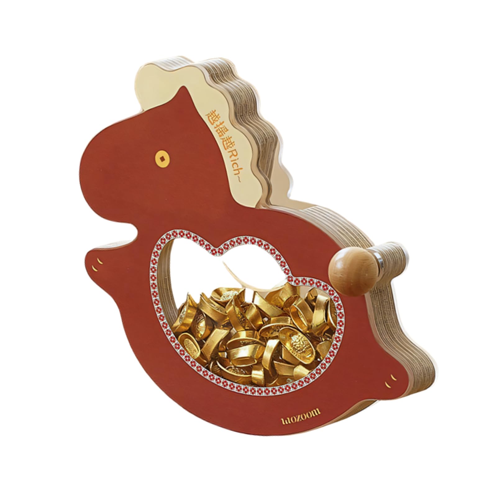 Hdoytxxm Red Rocking Horses Statues Lucky Horse Figurines Attract Luck And Wealth Decorative Ornament Tabletop Decors New Year Gift Statues Sculptures Statue Fengshui Ornament