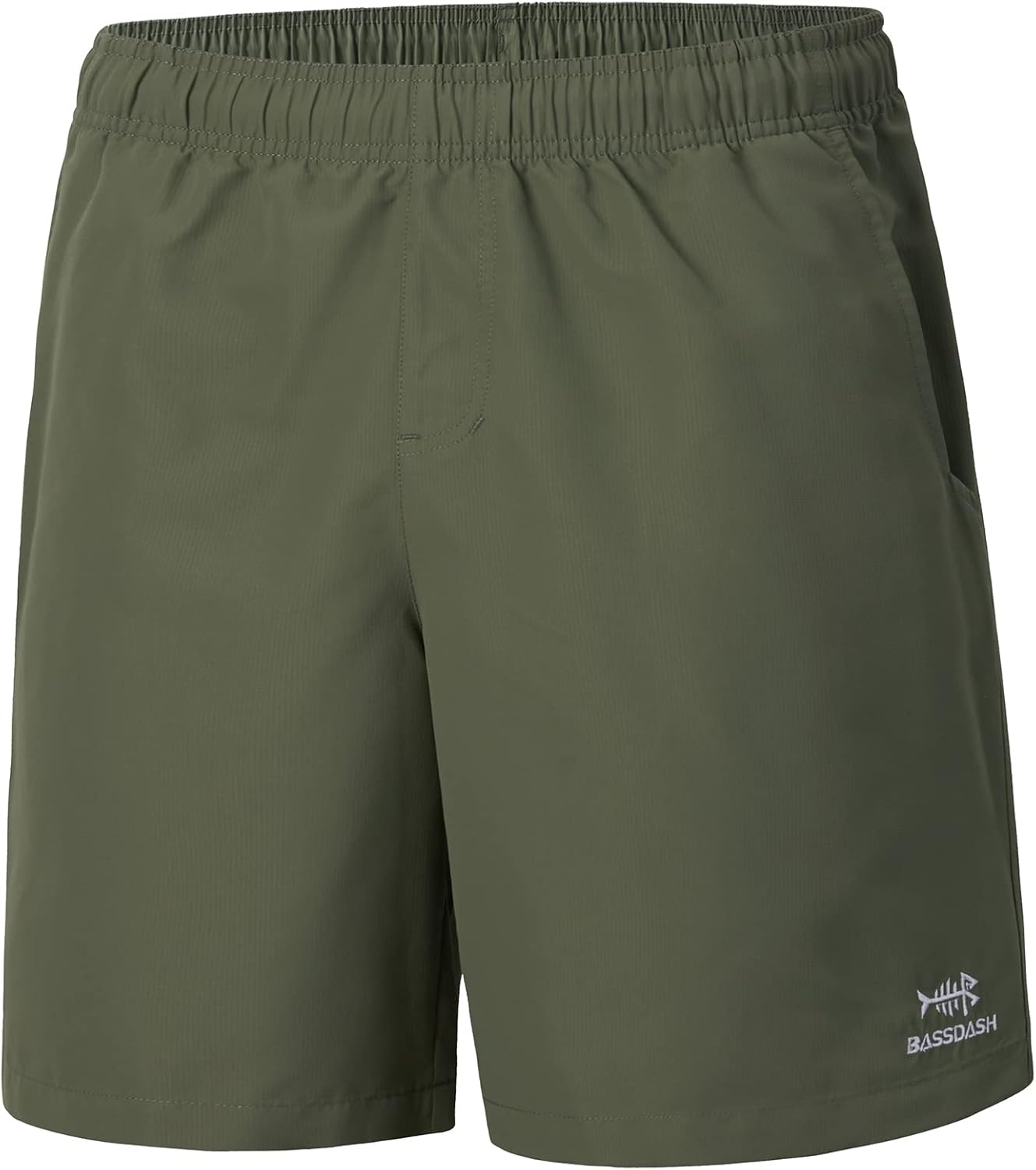 BASSDASH Men's 8''Fishing Water Shorts Quick Dry UPF 50+ Lightweight Cargo Hiking Kayaking Casual Bottom