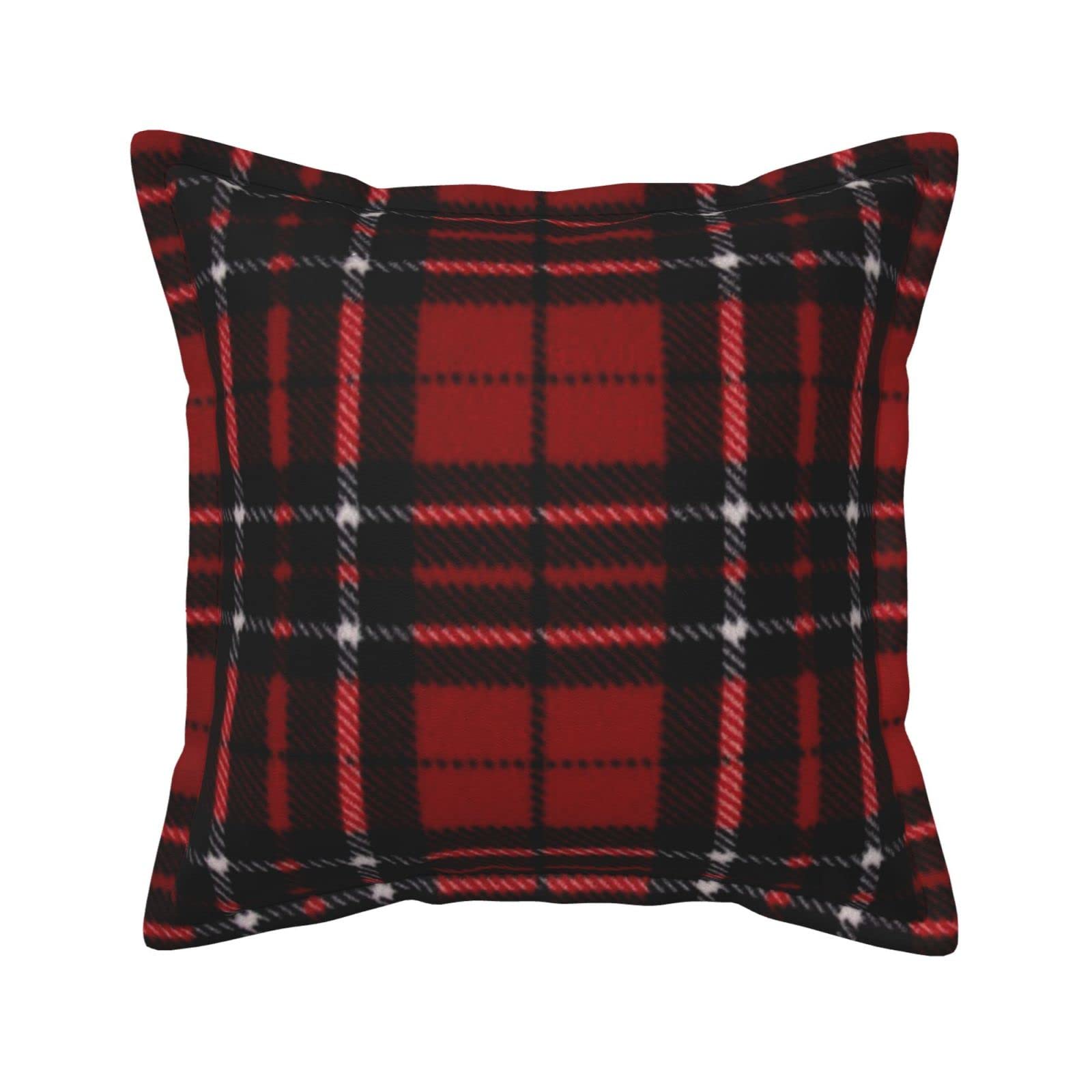 Housses de coussin en cuir imperméable à carreaux 45,7 cm pour jardin