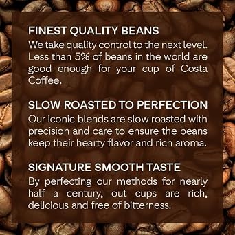 Costa Coffee Medium Roast Single Serve Pods - Signature Blend - 10 ct Box (Pack of 6)