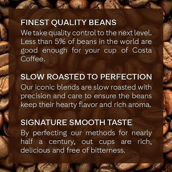 Costa Coffee Medium Roast Single Serve Pods - Signature Blend - 10 ct Box (Pack of 6)