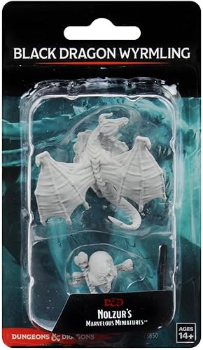WizKids D&D Nolzurs Marvelous Unpainted Miniatures: Wave 10: Black Dragon Wyrmling