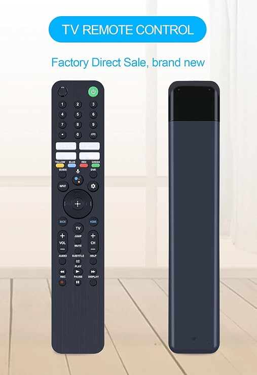 TV Remote Control Replacement: Compatible with All 2019-2024 Sony Bravia Smart TVs, Includes XR/XBR/KD Series 4K LED and OLED Google/Android TVs