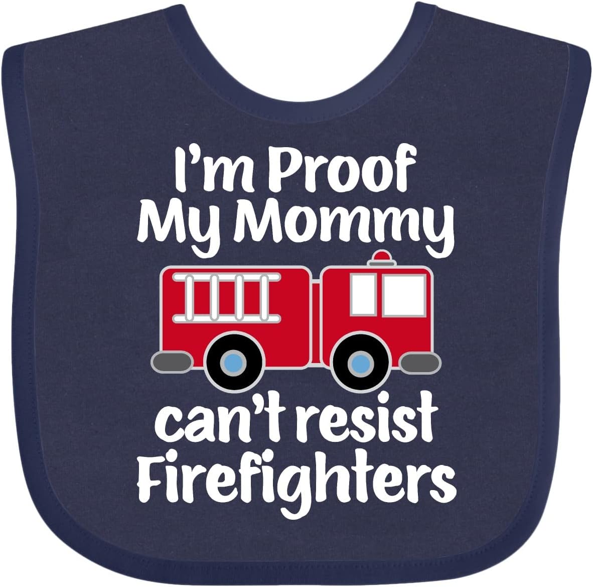 inktastic Firefighter Daddy Baby Fireman Baby Bib