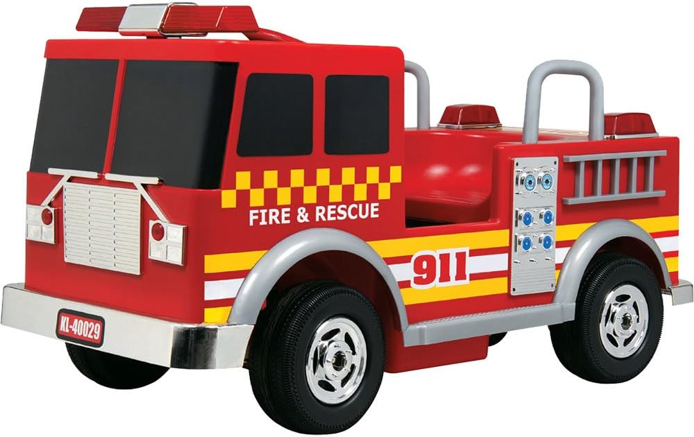 MotoTec Kalee Fire Truck 12v Red