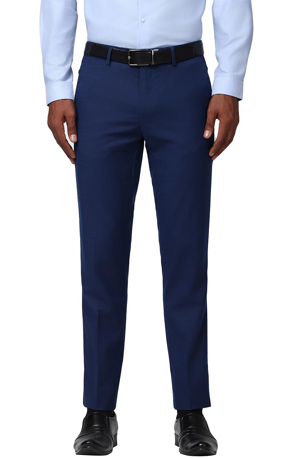 peter england Men's Regular Fit Mid Rise Pants-picture-22