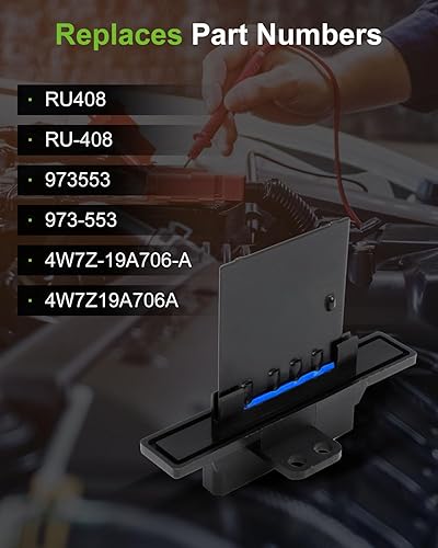 Miniatura 894 de SCITOO Resistencia de motor de ventilador HVAC para 2008-2013 para Chrysler 300/2008-2016 para Town & Country/2008-2010 para Dodge Charger/2008-2018
