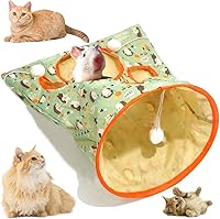 Vista 10 de Bolsas de túnel para gatos de interior, juguete de túnel de juego para gatos 2025, bolsa de taladro interactiva plegable para gatos, juguete