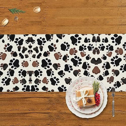 Chemin de table rustique pour repas de Noël et décoration de cuisine - 4