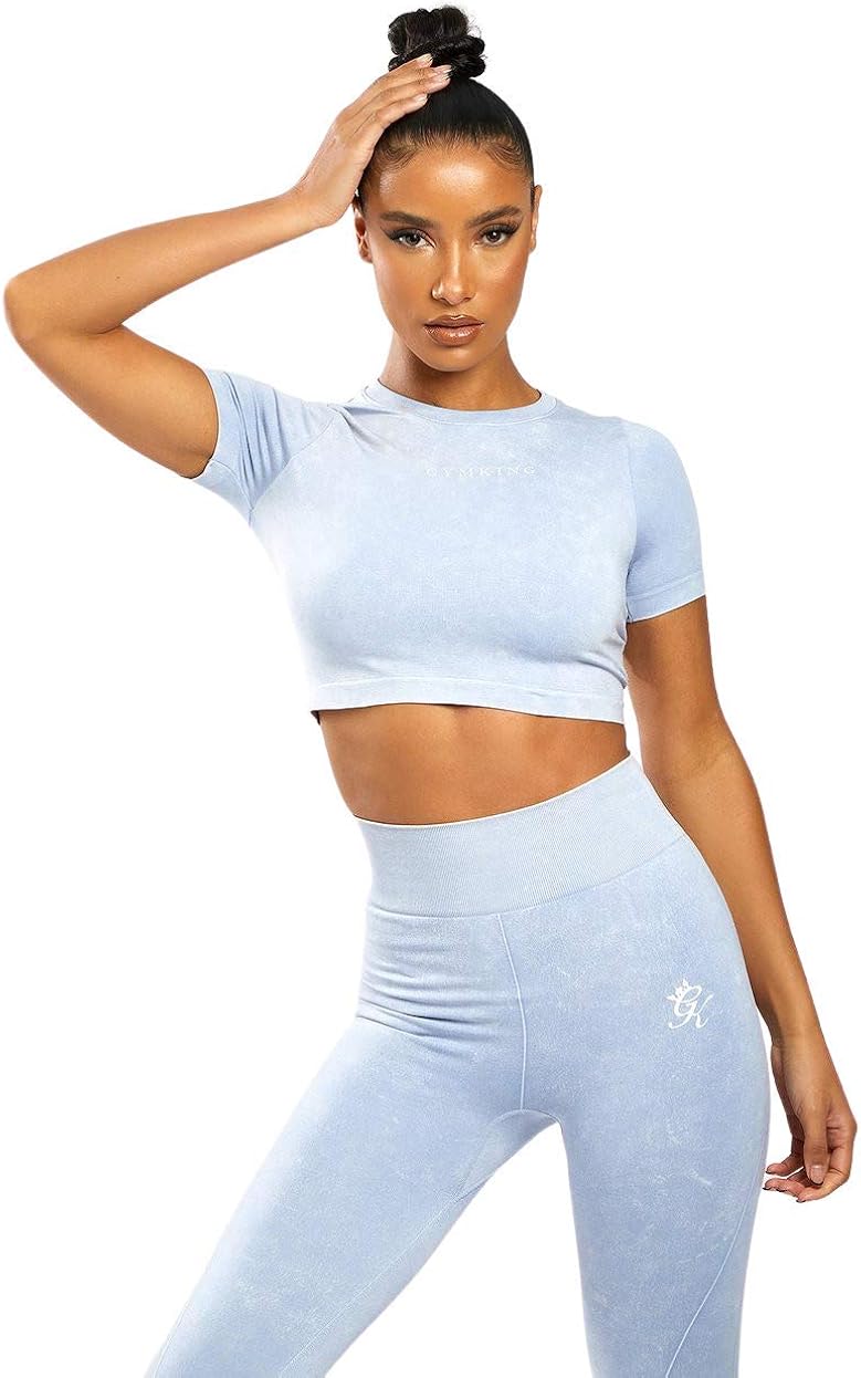 Gym King Women Sport Aura Crop Tee Gym 